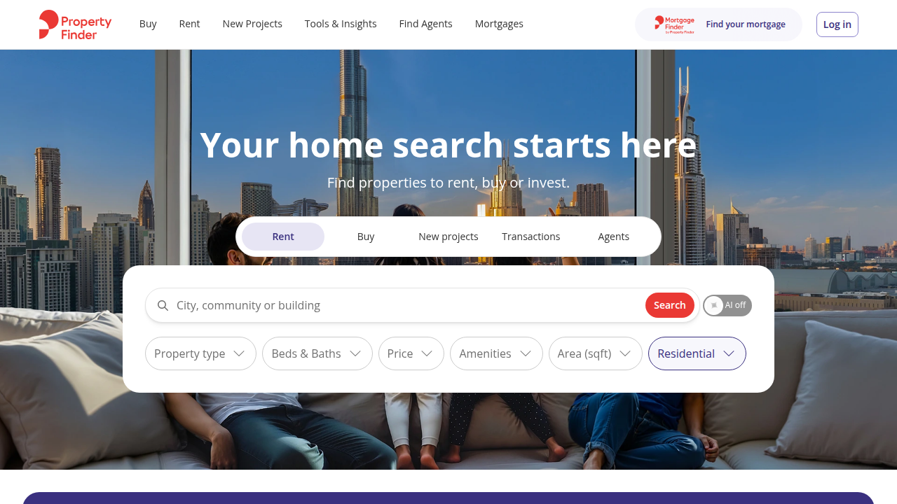Discover a wide range of properties and communities on Dubai's leading real estate portal.