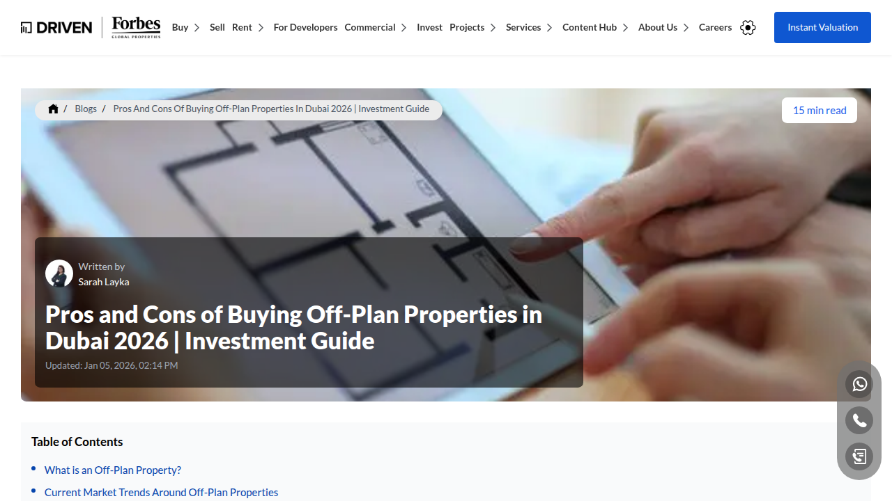 Learn the advantages and disadvantages of investing in off-plan properties in Dubai for 2026.