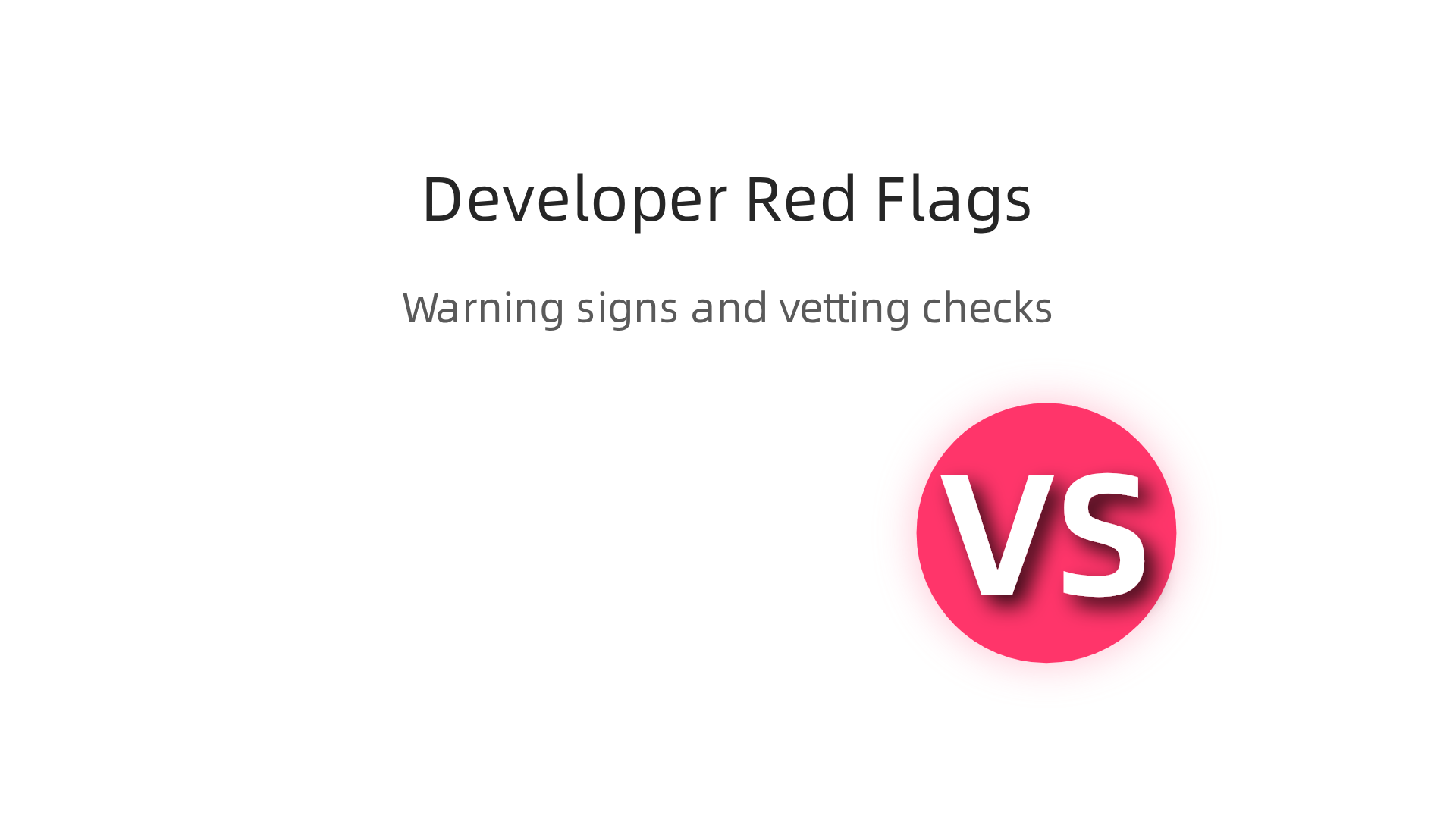 Common red flags indicating potential issues with a real estate developer's reputation in Dubai.