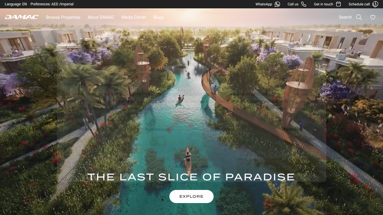 Discover the portfolio of luxury villas and communities offered by Damac Properties in Dubai.