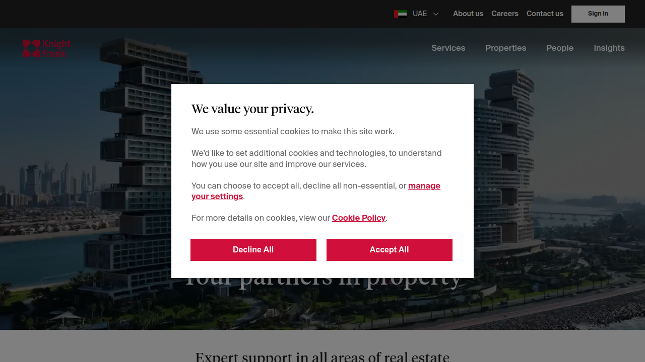 Knight Frank's UAE presence, offering market reviews and insights crucial for understanding Dubai's real estate trends.